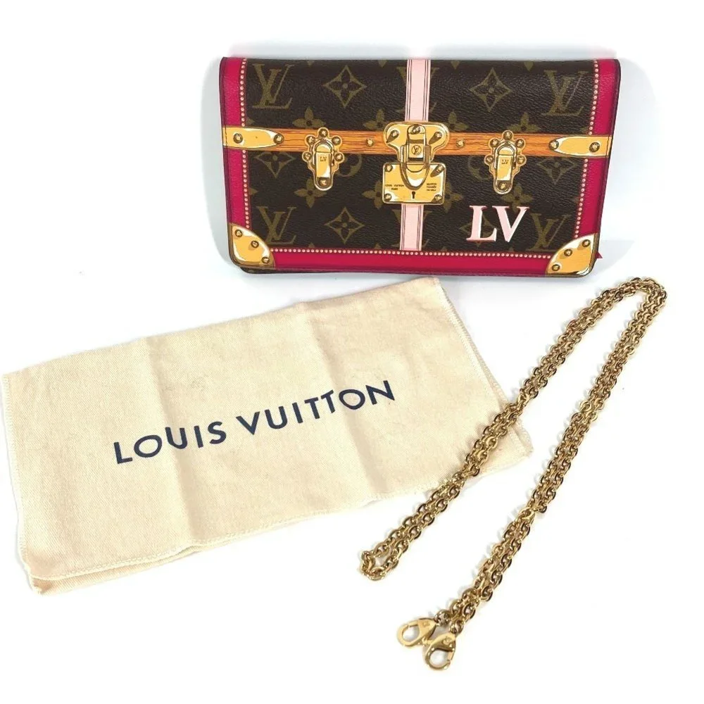 LOUIS VUITTON Brown Monogram Canvas Pochette Shoulder Bag
